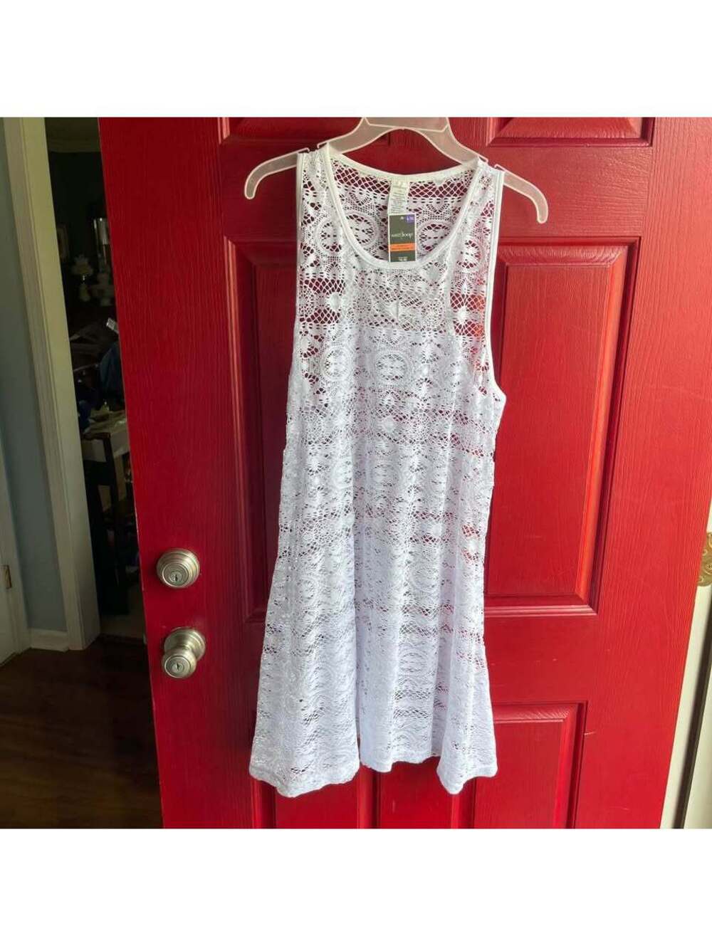 West Loop Women's Beach Pool White Cover-up Size Large/Extra Large L/XL New